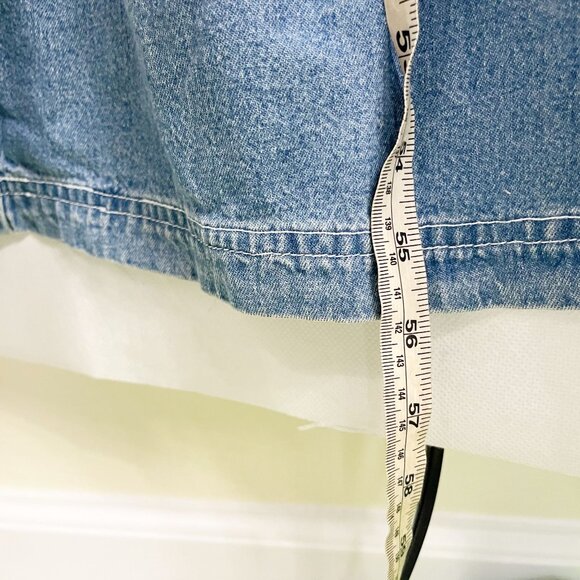 Vintage Walt Disney World Denim Character Embroidered Maxi Dress - Size XXL - Picture 7 of 7